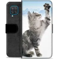 Mtp Products Samsung Galaxy A12 Premium Flip Cover med Pung - Kat