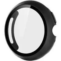 Mtp Products Google Pixel Watch 4 Plastikcover med Skærmbeskyttelse Hærdet Glas - 45mm - Sort