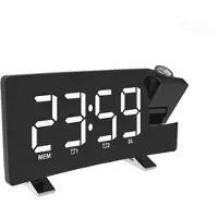 Mtp Products LED Vækkeur med Projektor og FM Radio