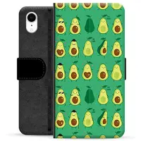 Mtp Products iPhone XR Premium Flip Cover med Pung - Avocadomønster