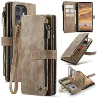 CASEME Samsung Galaxy S25 Ultra C30 Multifunktionel Pung - Brun