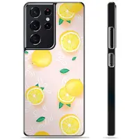 Mtp Products Samsung Galaxy S21 Ultra 5G Beskyttende Cover - Citron Mønster