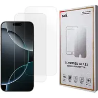 Saii iPhone 17 Pro Max 3D Premium Skærmbeskyttelse Hærdet Glas - 9H - 2 Stk.