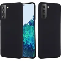 Mtp Products Samsung Galaxy S21 5G Liquid Silikone Cover med Strop - Sort