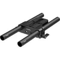 SmallRig 5609, Monteringsplade, Sort, Kulfiber, Silikone, 1/4, 3/8, 106 mm, 26 mm