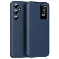 Mtp Products Samsung Galaxy S25+ Smart Clear View Flip etui med kortplads - Safir