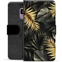 Mtp Products Samsung Galaxy S9 Premium Flip Cover med Pung - Gyldne Blade