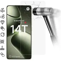 Mtp Products Xiaomi 14T/14T Pro Skærmbeskyttelse Hærdet Glas - Case Friendly - Gennemsigtig