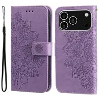 Mtp Products iPhone 17 Pro/18 Pro Mandala Series Etui med Pung - Lilla
