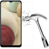 Mtp Products Full Cover Samsung Galaxy A12 Skærmbeskyttelse Hærdet Glas - 9H, 0.3mm