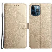 Mtp Products iPhone 16 Pro Mandala Series Etui med Pung - Guld