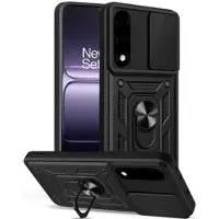 Mtp Products OnePlus Nord 5 Roterende Ring Hybrid Cover med Kameraskjold - Sort