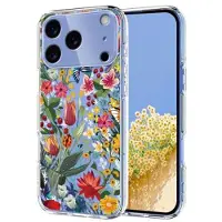 Mtp Products iPhone 17 Pro TPU-cover med blomstermønster - Liljer