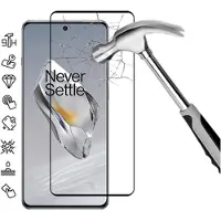 Mtp Products OnePlus 12 Skærmbeskyttelse Hærdet Glas - 9H - Full Fit - Sort Kant