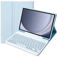 Mtp Products Samsung Galaxy Tab A9+ Cover med Bluetooth Tastatur - Babyblå