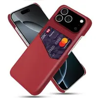 Mtp Products iPhone 17 Pro/18 Pro KSQ Cover med Kortholder - Rød