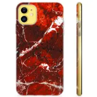 Mtp Products iPhone 11 TPU Cover - Rød Marmor
