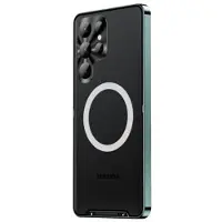 Mtp Products Galvaniseret Magnetisk Samsung Galaxy S23 Ultra 5G Hybrid Cover - Grøn