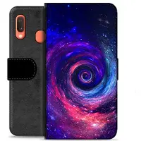 Mtp Products Samsung Galaxy A20e Premium Flip Cover med Pung - Galakse