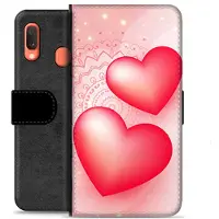 Mtp Products Samsung Galaxy A20e Premium Flip Cover med Pung - Kærlighed