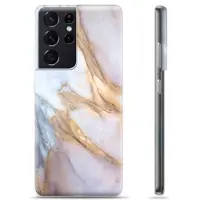 Mtp Products Samsung Galaxy S21 Ultra 5G TPU Cover - Elegant Marmor