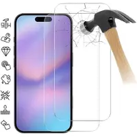 Mtp Products iPhone 17 Pro Skærmbeskyttelse Hærdet Glas - 9H - Case Friendly - 2 Stk. - Gennemsigtig