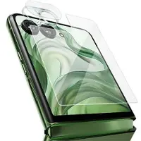 IMAK Motorola Razr 50 Ultra Hærdet Glas Beskyttelsessæt - Klar