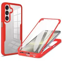 Mtp Products Samsung Galaxy A26 360 Beskyttelse Cover - Rød / Klar