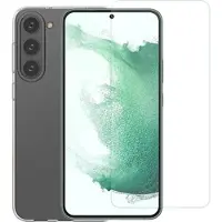 Saii 2-i-1 Samsung Galaxy S23+ 5G TPU Cover & Hærdet Glas Skærmbeskytter