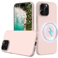 Mtp Products iPhone 16 Pro Liquid Silikone Cover - MagSafe Kompatibel - Pink