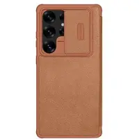 NILLKIN Samsung Galaxy S25 Ultra Qin Pro Flip Cover - Brun