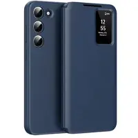 Mtp Products Samsung Galaxy S22 5G Smart Clear View Flip etui med kortplads - Safir
