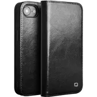 Qialino iPhone 16e/17e Classic Læderpung - Sort