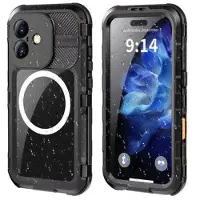 Mtp Products iPhone 16 Shellbox M Series IP68 vandtæt cover - dykkercover med MagSafe-kompatibilitet - Sort