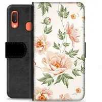 Mtp Products Samsung Galaxy A20e Premium Flip Cover med Pung - Floral