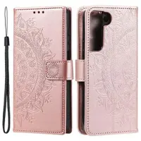 Mtp Products Samsung Galaxy S22 5G Mandala Series Pung Taske med Stativ - Pink