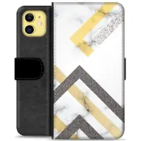 Mtp Products iPhone 11 Premium Flip Cover med Pung - Abstrakt Marmor
