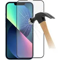 Prio 3D iPhone 13/13 Pro/14 Hærdet Glas - 9H, 0.33mm - Sort
