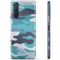 Mtp Products Sony Xperia 5 II TPU Cover - Blå Camouflage