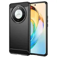 Mtp Products Honor Magic6 Lite Børstet TPU Cover - Karbonfiber - Sort