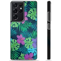 Mtp Products Samsung Galaxy S21 Ultra 5G Beskyttende Cover - Tropiske Blomster