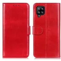 Mtp Products Samsung Galaxy A22 4G Pung med Magnetisk Lukning - Rød