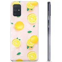 Mtp Products Samsung Galaxy A71 TPU Cover - Citron Mønster