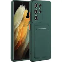 Mtp Products Samsung Galaxy S23 Ultra 5G TPU Cover med Kortholder - Mørkegrøn