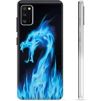 Mtp Products Samsung Galaxy A41 TPU Cover - Blå Ild Drage