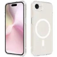 Mtp Products iPhone 16e/17e Hybrid Cover - MagSafe Kompatibel - Gennemsigtig