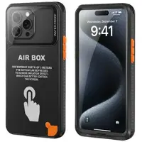 Mtp Products iPhone 15 Pro Max ShellBox Air Box vandtæt etui - Sort