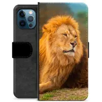 Mtp Products iPhone 12 Pro Premium Flip Cover med Pung - Løve