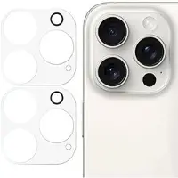 Mtp Products iPhone 16 Pro/16 Pro Max Kamera Linse Hærdet Glas Beskytter - 2 Stk.