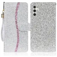 Mtp Products Samsung Galaxy A15 Stilfuldt glitterpungetui - sølv